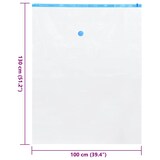 thumbnail of vidaXL Vacuüm opbergzakken 50 pcs Transparant en blauw 130 x 100 cm