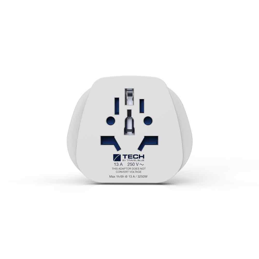 TRAVEL BLUE - Adaptador Mundial Clavija Eléctrica A Reino Unido