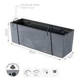 thumbnail of Prosperplast - Maceta URBI CASE BETON EFFECT W - 58x18x19,5cm en color Marengo