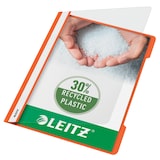 thumbnail of Leitz Cartellina Standard in Polipropilene 30% Riciclato, Formato A4, Capacità fino a 60 Fogli 80 gr/mq, Confezione da 25, Arancione, 41910145