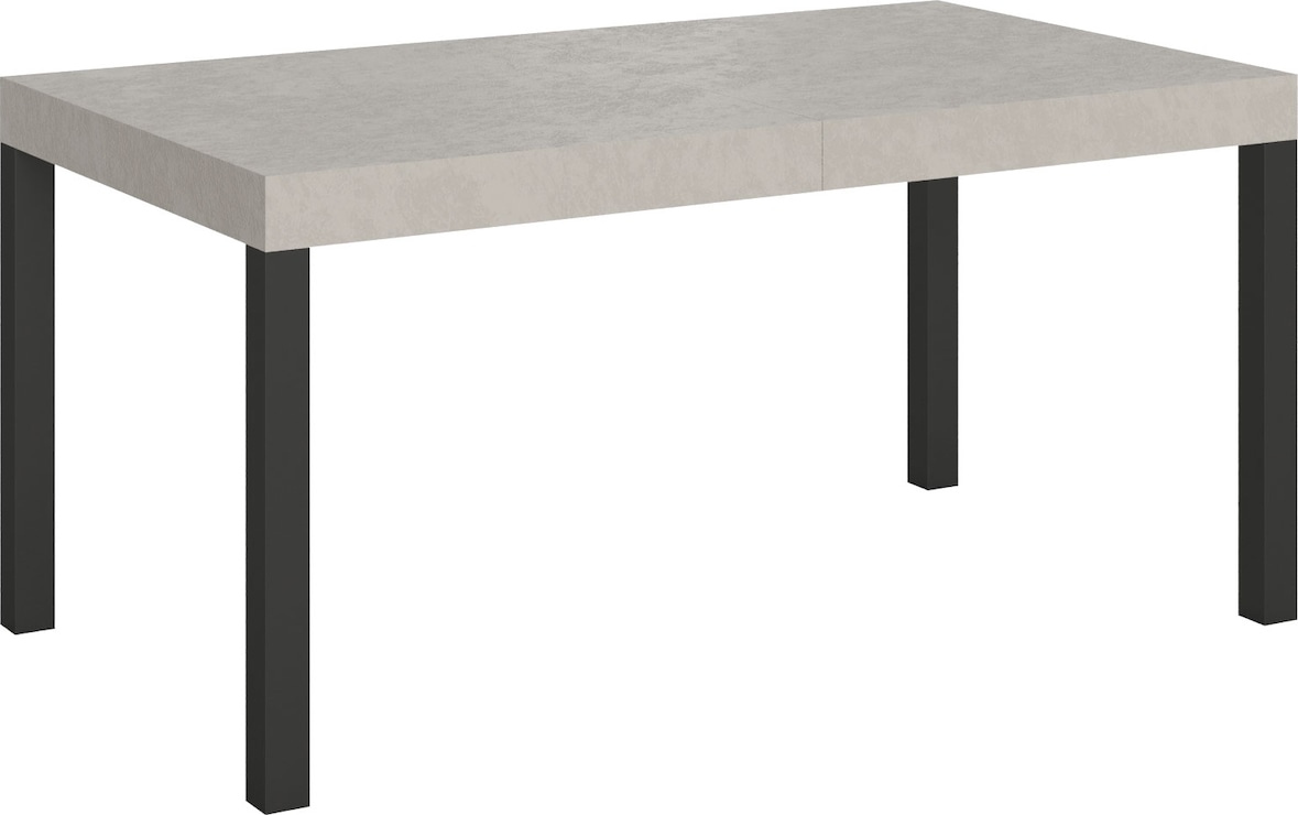 Ausziehtisch 160/420x90 cm Everyday Premium Kaschmir Beine anthrazit