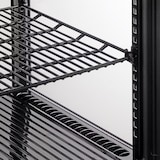 thumbnail of Romux® Vitrine Pasteleira Expositora Refrigerada Vertical 4 Prateleiras 1 Porta Preta 100 Litros Ventilada | Vitrine de Bancada Cristal Reto