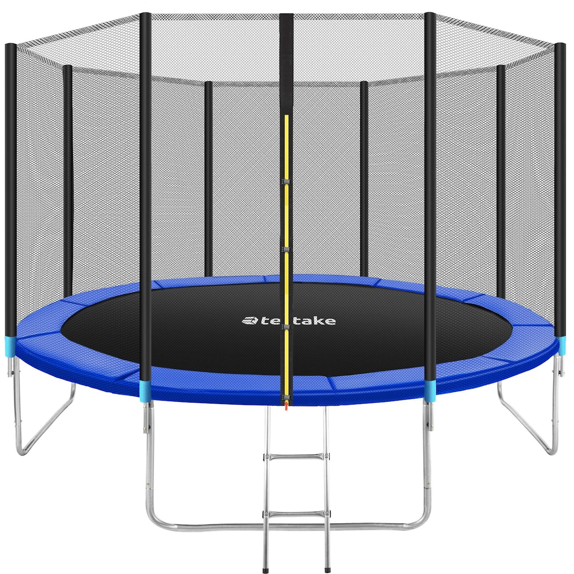 tectake Trampolín Garfunky con red de seguridad  Negro/Azul