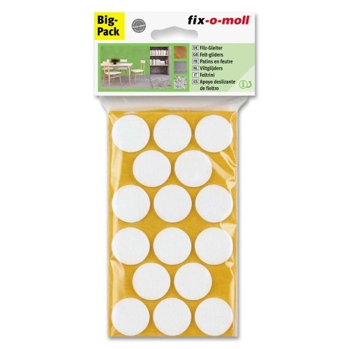 Filzgleiter rund 28mm Spar-Pack weiß fix-o-moll