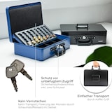 thumbnail of HMF 22037-02 Geldkassette mit Münzzählbrett und 2 Tragegriffen, 36 x 25 x 11 cm, Schwarz