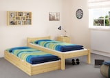 thumbnail of Einzelbett Kiefer natur 90x200 Massivholz-Bettgestell ohne Rollrost Bettrahmen 60.36-09 oR