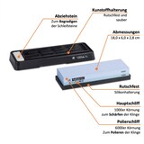 thumbnail of Wakoli Messer Schleifstein 1000er und 6000er Körnung (beidseitig) I Messerschärfer Set - Wetzstein zum Schärfen von Damast und Stahl Messern I Abziehs