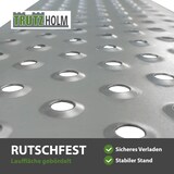 thumbnail of TRUTZHOLM 2x Auffahrrampe 180 cm Tragkraft 400 kg Stahl profiliert Verladerampe Rampe grau