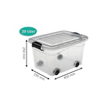thumbnail of Set Aufbewahrungsboxen 20 ltr. + 40 ltr. + 60 ltr. + 100 ltr. - 1 Stück