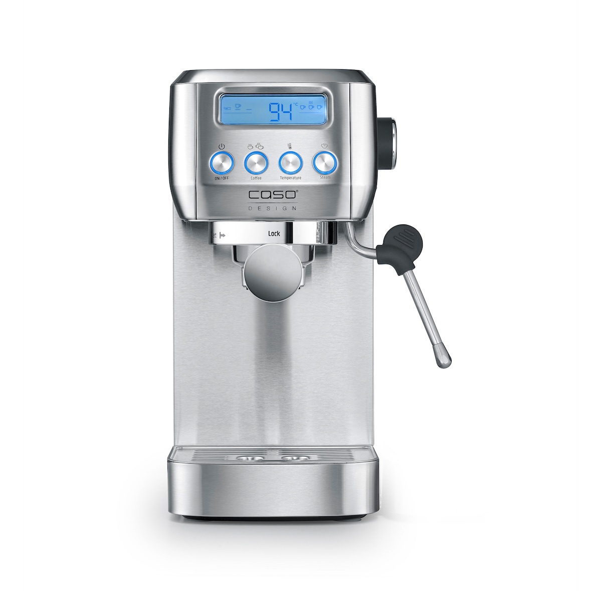 CASO Espresso Gourmet Crema - Café-Siebträgermaschine mit Tassenwärmplatte