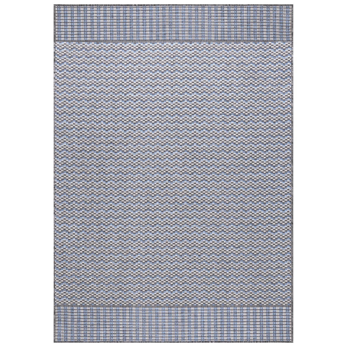 Teppich Balkon Vintage Pflegeleicht Waschbar Strapazierfähig Terrasse Küche Grau 120x170 cm OEKO-TEX Gekettelt – COMO von Kadima Design
