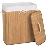 thumbnail of tectake Panier à linge bambou rectangulaire - 100 L, beige - 401834