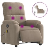 thumbnail of vidaXL Massagesessel Elektrisch Taupe Mikrofasergewebe