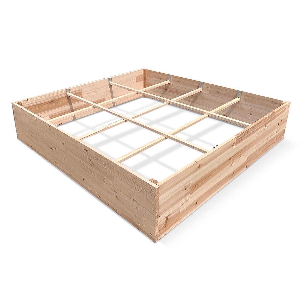 IvoQ Carré Potager Surélevé en Bois – Parfait pour Votre Jardin d'Un Mètre Carré – Durable et Élégant