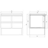 thumbnail of Saladette e tavolo refrigerato 4 cassetti temp. da +2°C a +8°C