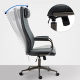 thumbnail of Cadeira de escritório Pocatello Industrial Loft Estilo antigo preto antigo