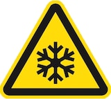 thumbnail of Aufkleber Warnung vor niedriger Temperatur/Frost ISO 7010, Folie, 200 mm SL