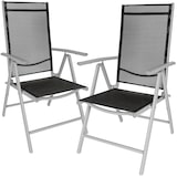 thumbnail of tectake Aluminium tuinstoelen inklapbaar - zilver, Set van 2 - 401631