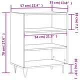 thumbnail of Helloshop26 - Buffet Sideboard Kommode Schrank Aufbewahrungsmöbel Organizer für Küche Wohnzimmer Lounge 57 x 35 x 70 cm schwarzes 02_0035955