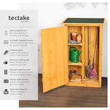 thumbnail of tectake Armoire de jardin adossée Taman 75 x 56 x 118 cm  Marron