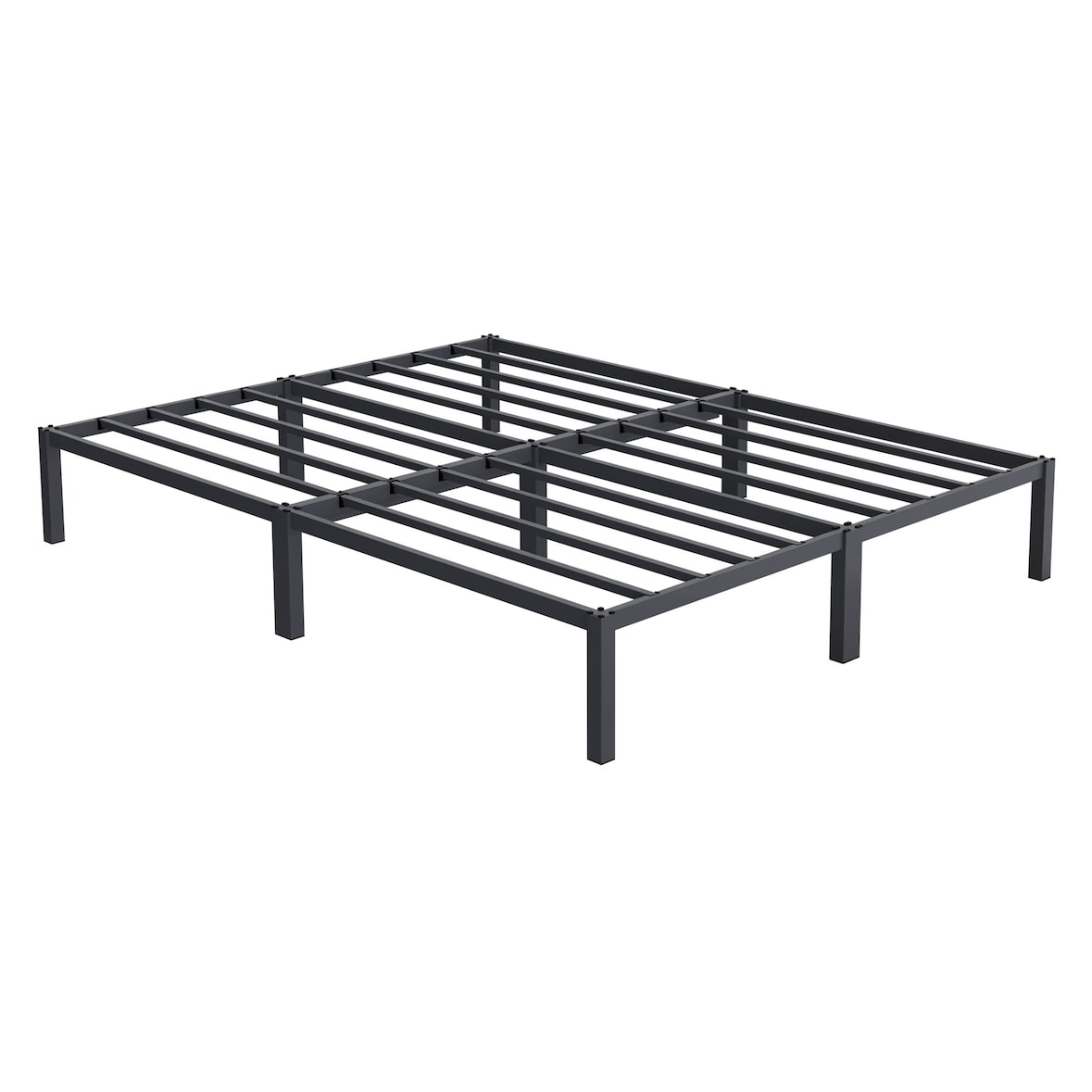 ML-Design Metallbett 160x200 cm Anthrazit | Stahlrahmen mit Lattenrost, robustes Doppelbett, Ehebett, Jugendbett, Gästebett