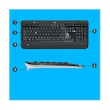 thumbnail of Maus&Tastaturset wireless MK540 (US )