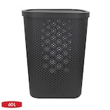 thumbnail of Curver Cesto de ropa sucia Infinity 60L gris con tapa