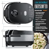 thumbnail of Arendo Reiskocher & Dampfgarer, elektrisch (800W, 4 Liter) für 1-8 Personen, Schnelle Zubereitung ohne Anbrennen, Warmhaltefunktion