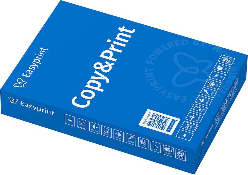 EasyDruckerpapier Kopierpapier 15000 Blatt A4 Hochweiß PEFC-Zertifikat