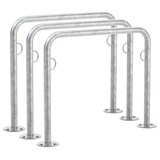 thumbnail of Fahrrad Anlehnbügel Trust 21 | 3er Pack | Fahrradständer für 2 Fahrräder zum Aufdübeln | 1000mm | mit Ringösen