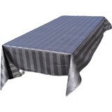 thumbnail of Tafelkleed voor buiten damastkatoen met acryl coating - lijn - antraciet grijs - 150 x 200 cm