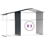 thumbnail of Helloshop26 - Abri de jardin cabane cabanon maison de stockage remise extérieur hangar outils robuste 277 x 365,5 x 179 cm acier 02_0022213