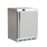 thumbnail of 110 litros de aço inoxidável sob freezer