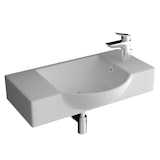 thumbnail of Alpenberger Keramik-Waschbecken 55 cm Breit | Becken zur Wandmontage | Schickes Design Handwaschbecken für Gäste-WC