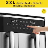 thumbnail of XXL Doppelkammer Heißluftfritteuse (4L + 7L), 2600W Airfryer mit 10 Programmen, Sync Finish & Dual Cook, Digitalem LED-Touchscreen Spülmaschinenfest