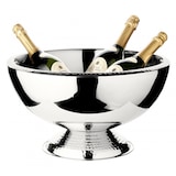 thumbnail of Champagnerkühler Till, doppelwandig, Edelstahl hochglanzpoliert, Rand und Fuß gehämmert, ø 43 cm