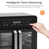 thumbnail of Heißluftfritteuse 23 L XXL | Airfryer mit Doppeltür & Sichtfenster, 15 programme, LED-Touch, Dual-Zone mit herausnehmbarer Trennwand, 2200 W