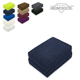 thumbnail of Doppelpack Frottee Spannbettlaken Premium Navyblau 180 - 200 x 200 cm