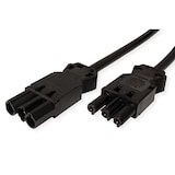thumbnail of BACHMANN Geräteverlängerung GST18-3 Stecker/Kupplung, schwarz, 0,3 m
