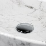 thumbnail of Waschbecken Keramik Marmoroptik Aufsatzwaschbecken Oval 595 x 420 x 140 mm Komplettset