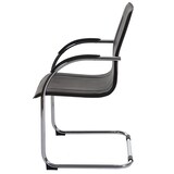 thumbnail of 6er-Set Konferenzstuhl Sammy | HxBxT 93x56x56cm | Sitzhöhe 47cm | Stahl | Braun | Besucherstuhl Freischwinger Lehnstuhl