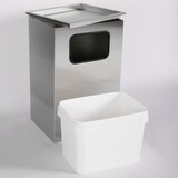 thumbnail of Aschenbecher mit Mülleimer Classic 62x40x33cm 28 ltr Edelstahl inkl. Inneneimer SZAGATO Standascher Abfalleimer Mülleimer Aschenbecher Abfallsammler