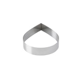 thumbnail of Schneider - Dessert-/Tortenring "Tropfen" 160 mm, Höhe: 5 cm, Edelstahl