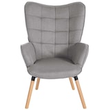 thumbnail of Fauteuil Garding Tissu Gris