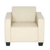 thumbnail of Poltrona lounge Lyon, similpelle ~ crema