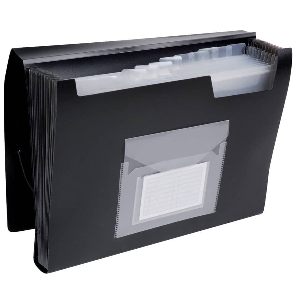 Fächertasche, 13-teilig, schwarz Q-CONNECT KF01276