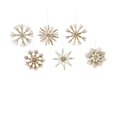 thumbnail of Decoris 740658 Schneeflocke Stroh 6 sort. Wbox a 12