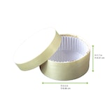 thumbnail of Firstpack WBOX200 Scatola rotonda in legno misto FSC + carta da forno Ø 8,9cm H42mm 200ml - 120pz