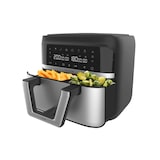 thumbnail of Cecotec Cecofry Dual 9000 Sencillo 9 L Independiente 2850 W Freidora de aire caliente Negro, Acero inoxidable