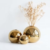 thumbnail of IvoQ Luxus Goldfarbenes Keramik Vasen-Set - Elegantes & Modernes Design - 3-Teilig